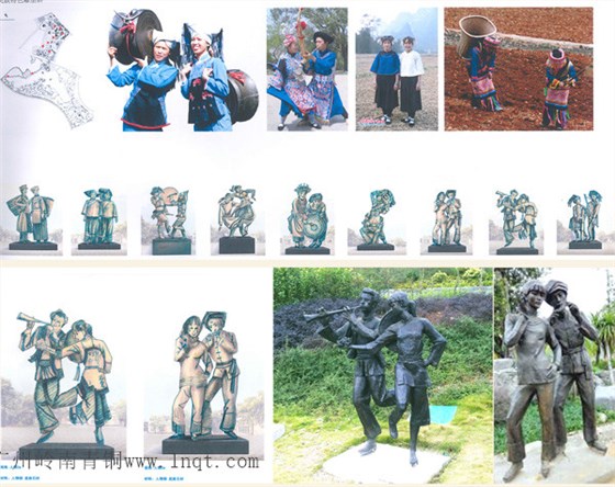 民族廣場銅雕塑群作品