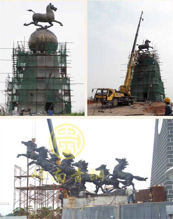 清遠《馬踏飛燕》大型城市雕塑