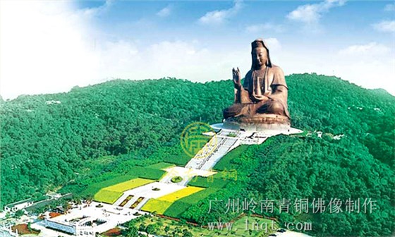 西樵山觀音大型銅佛像