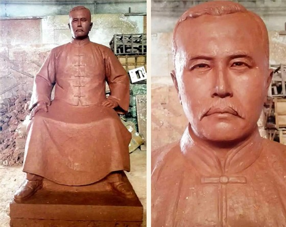 人物銅像制作泥模