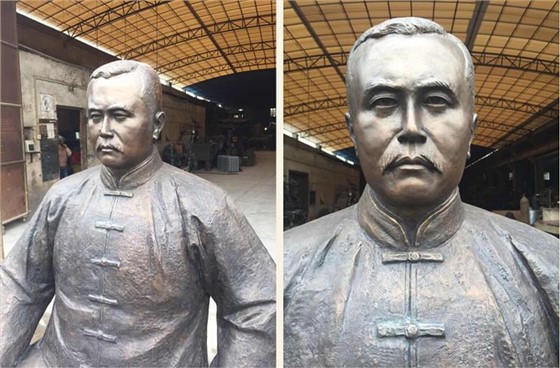 進(jìn)行人物銅像制作