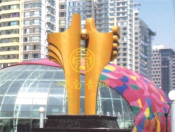 北京富力城《環(huán)珠》房地產(chǎn)雕塑不銹鋼雕塑