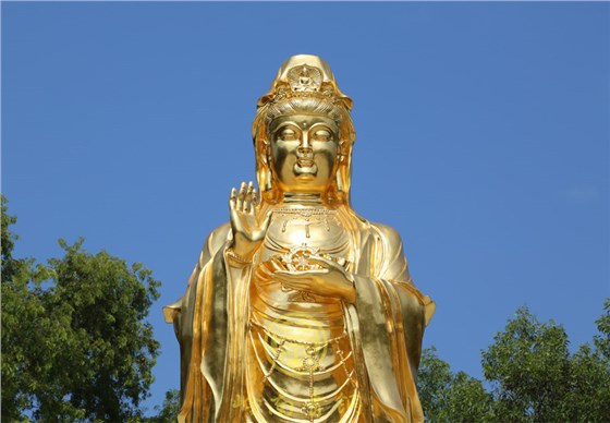貼金觀音,銅佛像