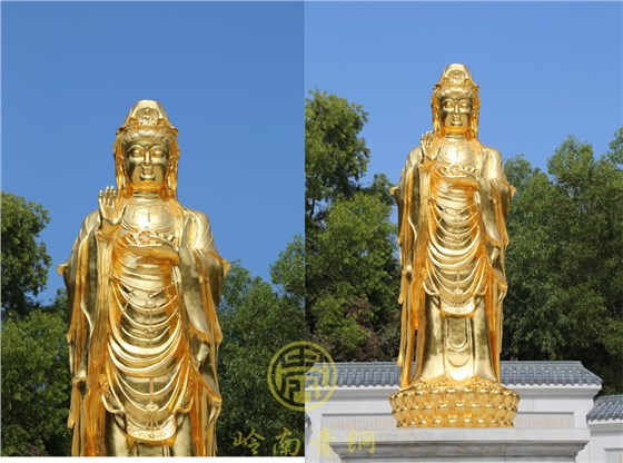 貼金觀音,銅佛像