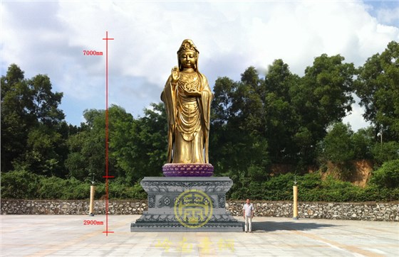 貼金觀音,銅佛像