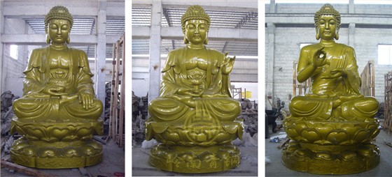 遼寧靈山寺貼金銅佛像
