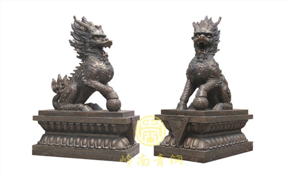 現(xiàn)貨：銅麒麟（高680mm、寬300mm）