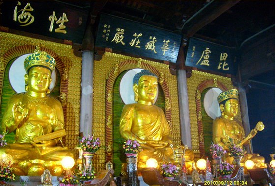 花都華嚴禪寺華嚴三圣銅佛像（5米）