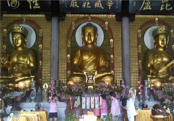 花都華嚴禪寺華嚴三圣銅佛像（5米）