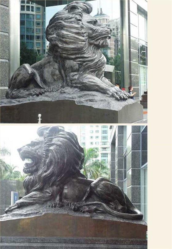 招行銅獅子