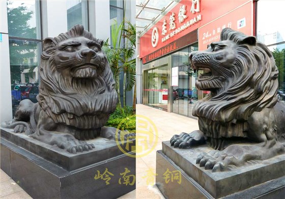 東莞銀行銅獅子